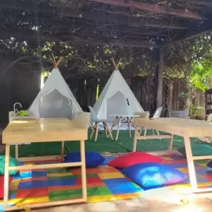 Espaço Kids montado para festas e eventos infantis