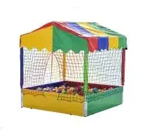 Locação de piscina de bolinhas e casinha para festas infantis