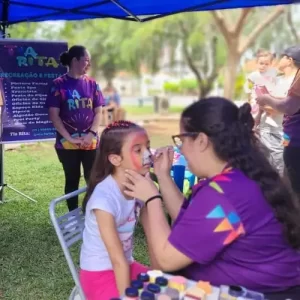 Pintura facial infantil em Americana com desenhos artísticos para festas e eventos