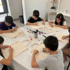 Oficina infantil sacolas ecobag para festas e eventos infantis