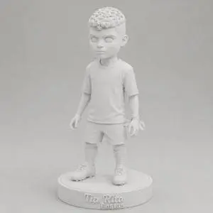 Bonecos personalizados com nome e data para oficina de pintura de bonecos 3D