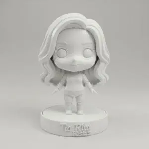 Modelos de bonecos personalizados em 3D para crianças pintarem na oficina infantil